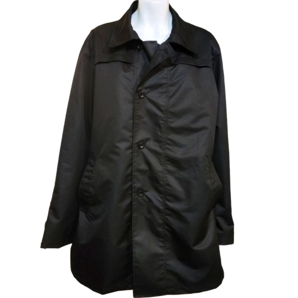 Jones New York black trench coat